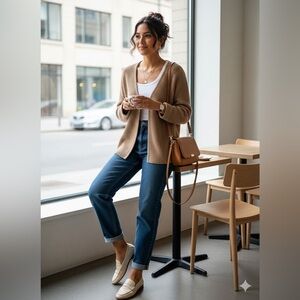 Brax Premium Soft Knit Cardigan - Cotton Blend with Unique Clasp